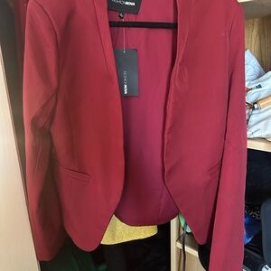 Fashion Nova Women's Red Blazer
